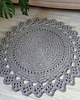 dywany Dywan ze sznurka bawełnianego szydełkowy 110cm