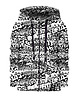 bluzy dla dziewczynki Bluza Zamek Dziewczynka DR.CROW Graffiti bw