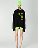 bluza z kapturem damska Bluza hoodie z neonowym logo