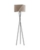 lampy podłogowe Czarna lampa stojąca do salonu na 3 nogach DAKAR
