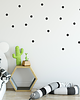 naklejki ścienne do pokoju dziecka CZarne groszki, naklejki na ścianę 105 SZT