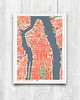 plakaty Plakat New York - plan miasta