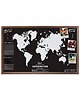 dodatki - różne Tablica Magnetyczna Mapa Świata Ozdoba Ścienna