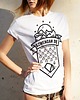 t-shirt damskie Koszulka damska - Szwendam się NAMIOT biała