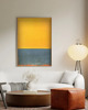 grafiki i ilustracje PLAKAT abstrakcyjny Rothko kolorowa abstrakcja żółta niebieska