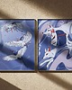 grafiki i ilustracje Zestaw plakatów japońskich "Kitsune i Żurawie"