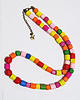 korale Kolorowe, drewniane korale - długie