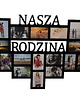 ramki na zdjęcia Multirama ramka na zdjęcia z napisem  Nasza Rodzina mdf 17 zdjęć