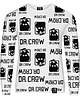 bluzy męskie Bluza Bez Kaptura Męska DR.CROW Logo Biała