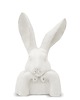 ozdoby wielkanocne Figurka popiersie królika 37x21x17 cm TORACE-2 biały