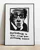 grafiki i ilustracje Masturbacja Self Love Woody Allen cytat plakat miłość walentynki