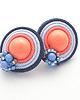 kolczyki soutache Pastelowe mini koła