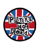 naszywki na ubrania Naszywka naprasowanka PUNKS NOT DEAD termoprzylepna haft 7cm