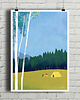 plakaty Kemping pod namiotem - plakat fine art