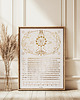 plakaty Kalendarz Faz Księżyca 2026 - Plakat Beige format 40x50cm