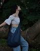 torby XXL Granatowa torba hobo w stylu boho / vegan