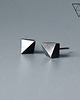 kolczyki wire wrapping Minimalistyczne kolczyki bryłki srebrne DIAMOND