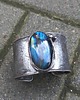 bransoletki wire wrapping Niebiesko - bransoletka regulowana
