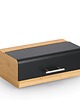 pojemniki kuchenne Chlebak bambusowy 8000 ml 36,3x20x13,5 cm ZEPHIR czarno-brązowy