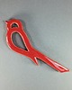 magnesy Ceramiczny magnes - czerwony ptak