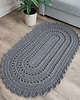 dywany Dywan owalny ze sznurka szydełkowy 70cmx120cm
