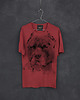 t-shirty męskie Pitbull Dog - Męski T-shirt Premium z nadrukiem - marsala