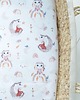 kocyki, kołderki, pościel dla dzieci Prześcieradło premium w boho króliczki do wózka, gondoli lub kosza