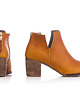 botki damskie SKÓRZANE BOTKI DO KOSTKI ZAPATO 501 RUDY RETRO
