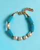 bransoletki z kamieni naturalnych LIMITOWANA bransoletka : kolekcja summer ocean : PERŁY & LAWA turkusowa
