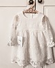 szatki, ubranie na chrzest Sukienka muślin koronka boho na chrzest koronka