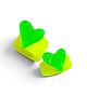 pierścionek z żywicy Pierścionek x2 : RAZEM TANIEJ! pierścionki z żywicy : HEART : fluo