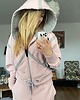 bluza z kapturem damska Bluza Line Dusty Pink