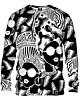 bluzy męskie Bluza Bez Kaptura Męska DR.CROW African Woman