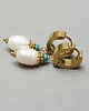 kolczyki pozłacane Kolczyki pozłacane Pearls [white] perły vol. 23 