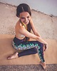 legginsy Boho Oriental Navy Leggings