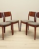 krzesła Komplet czterech krzeseł, duński design, lata 70, produkcja: Dania