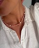 chokery Choker z perełek i kamieni naturalnych