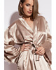 piżamy damskie Szlafrok Luna złoty