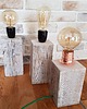 lampy stołowe Lampa LOFT drewno z recyklingu