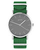 zegarki unisex Zegarek - Simple szary - zielony, nylonowy