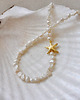 złote naszyjniki Naszyjnik z pereł naturalnych gwiazda
