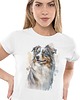 t-shirt damskie Koszulka owczarek australijski pies rasy psów prezent
