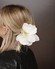 spinki i klamry do włosów Biała spinka z orchideą