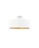 plafony Lampa sufitowa z abażurem w stylu urban jungle WENECJA GOLD fi -30cm