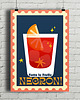 plakaty Plakat Negroni - fine art