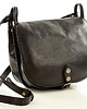 torby na ramię Duża włoska torebka listonoszka  saddle bag - czarna