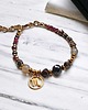 bransoletki z kamieni naturalnych SKORPION - zodiac colletion - PREMIUM - gold