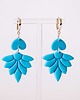 kolczyki z masy plastycznej Kolczyki BOHO LOTUS BLUE
