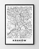 plakaty Plakat Mapa Krakowa