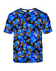 t-shirt damskie Damski T-shirt DR.CROW Blue Leaves